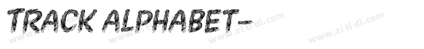 Track alphabet字体转换